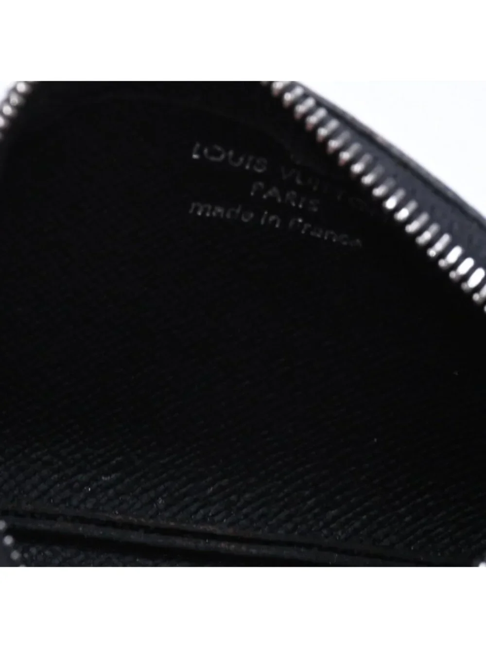 Louis Vuitton Pochette Cles Coin Purse Damier Graphite Canvas Black Gray Silver
